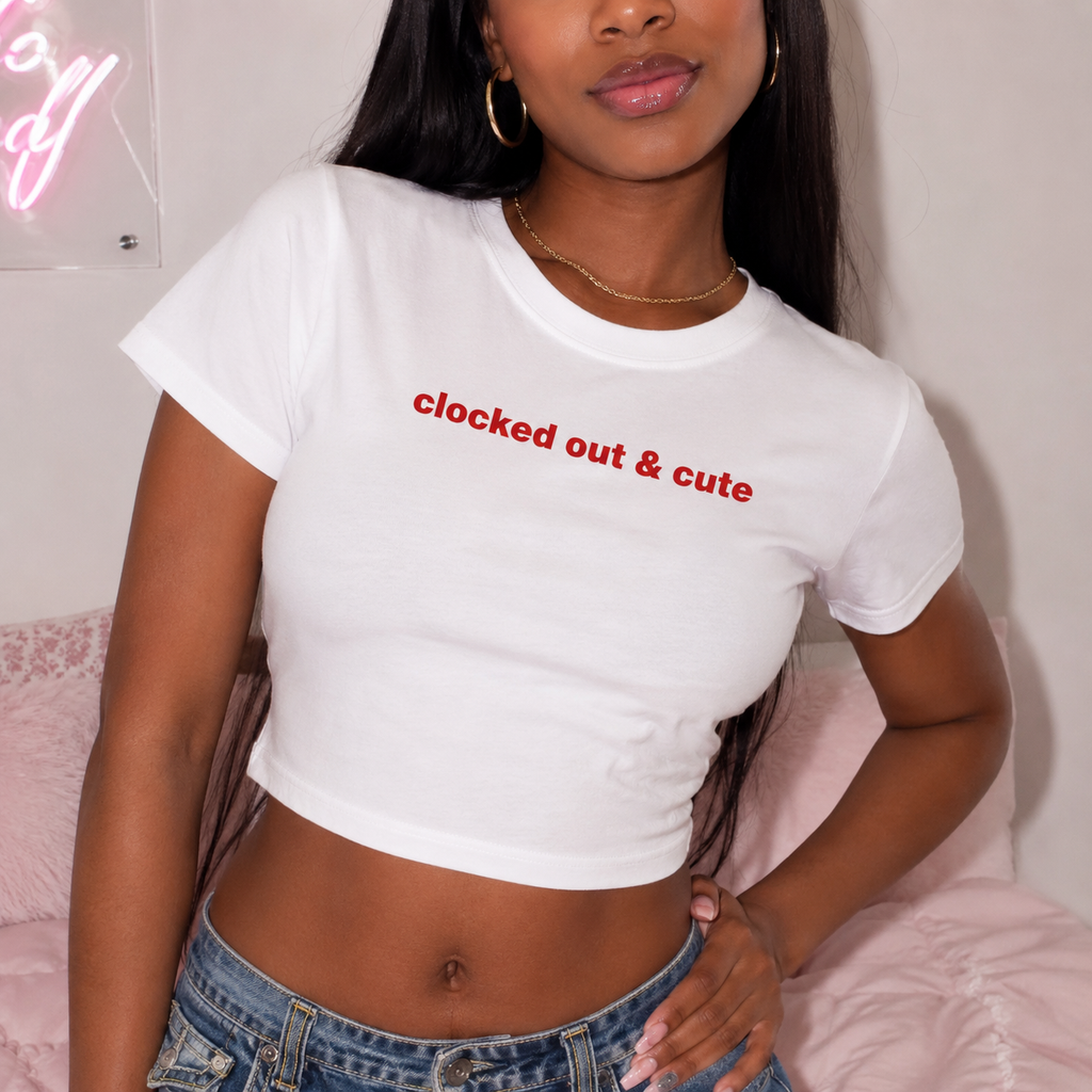 Clocked Out & Cute Baby Tee